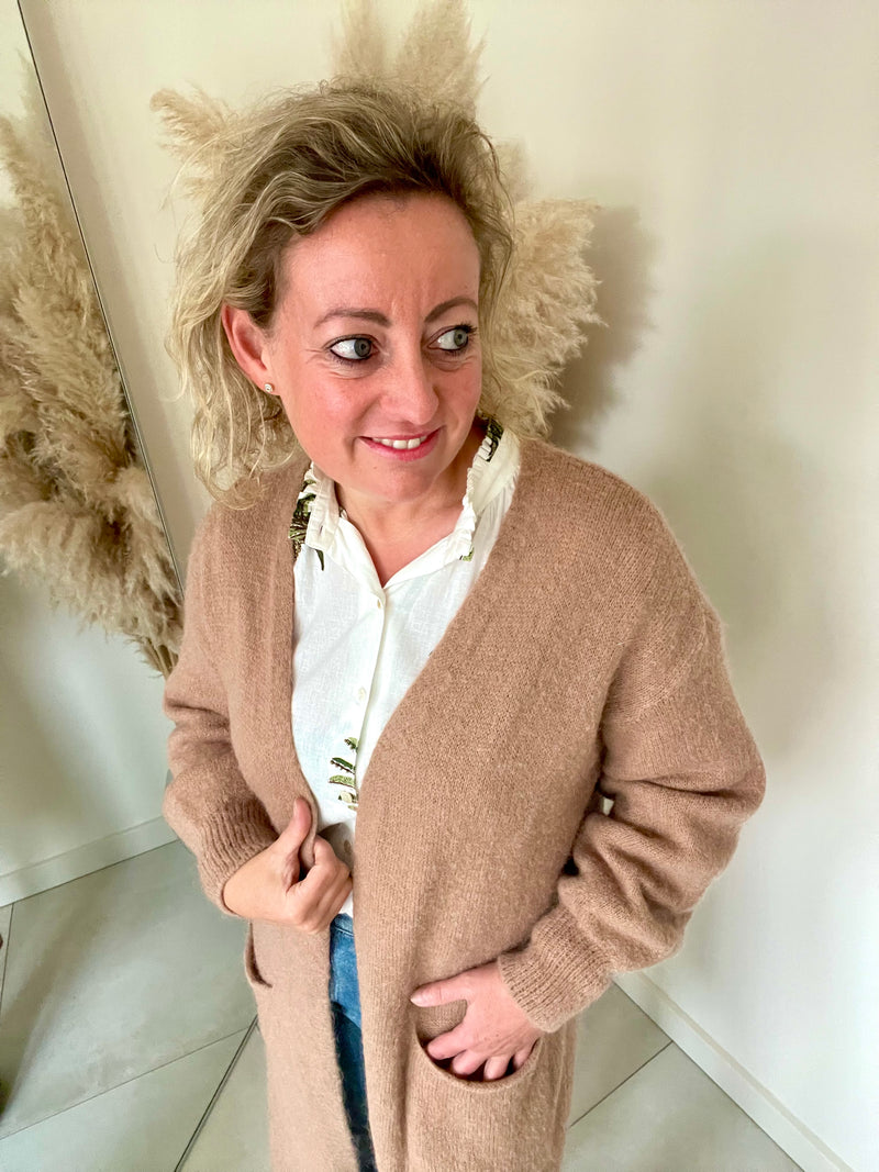 Strickjacke Jasmin Braun