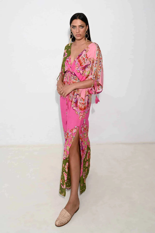 Piti Cuiti Marrakesh star long pink dress
