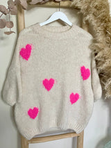 Pullover Pink Heart