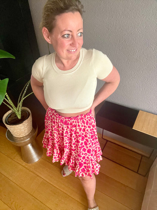 Skirt pink spring