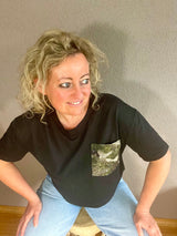 T-Shirt sequin Pocket