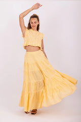 Odette Skirt gingham yellow