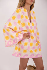 Cady Short dress Praia Print