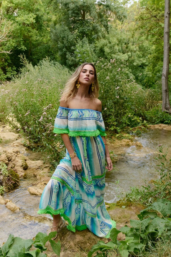 Piti Cuiti Frida dress Aqua