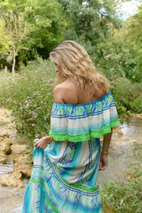 Piti Cuiti Frida dress Aqua
