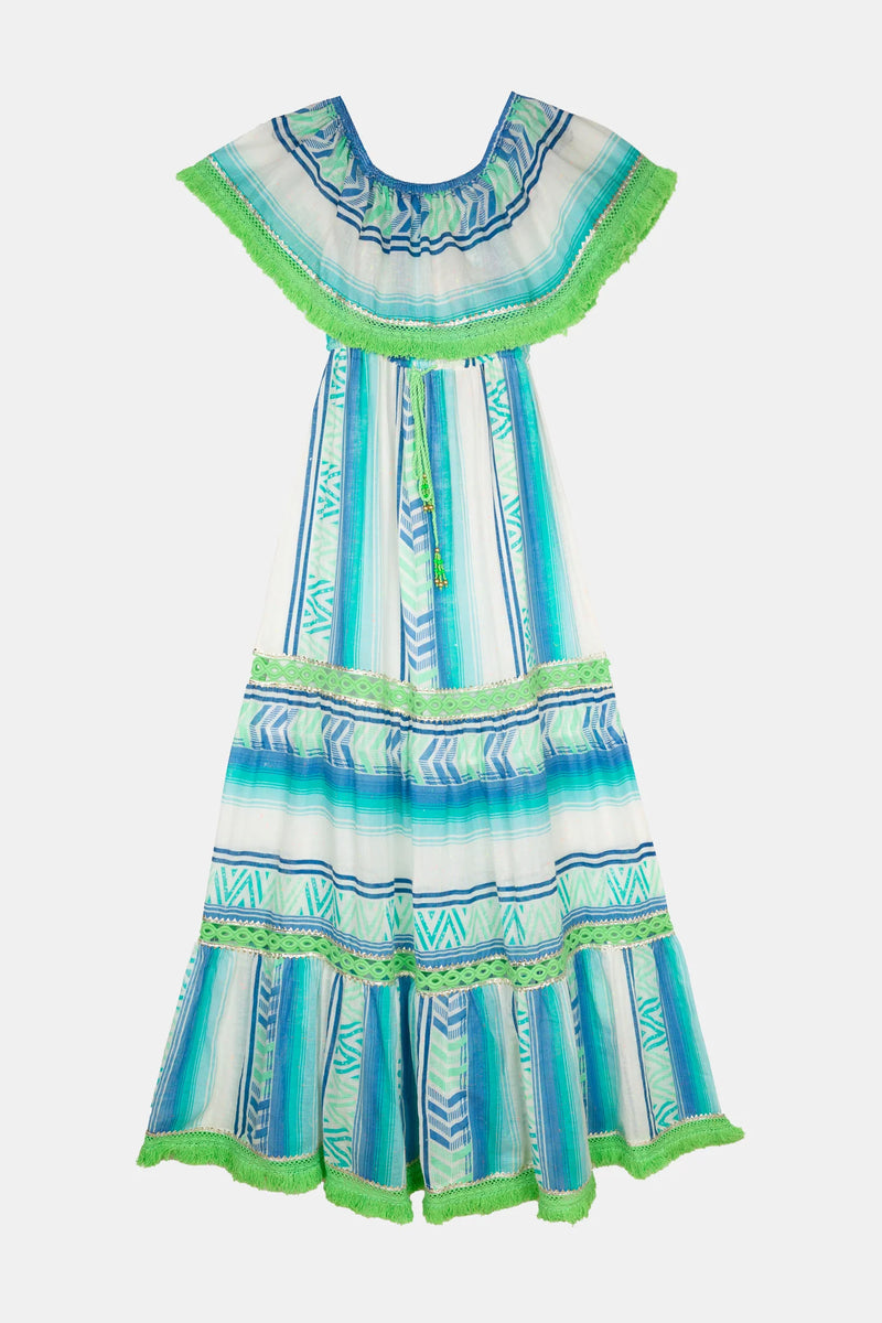 Piti Cuiti Frida dress Aqua