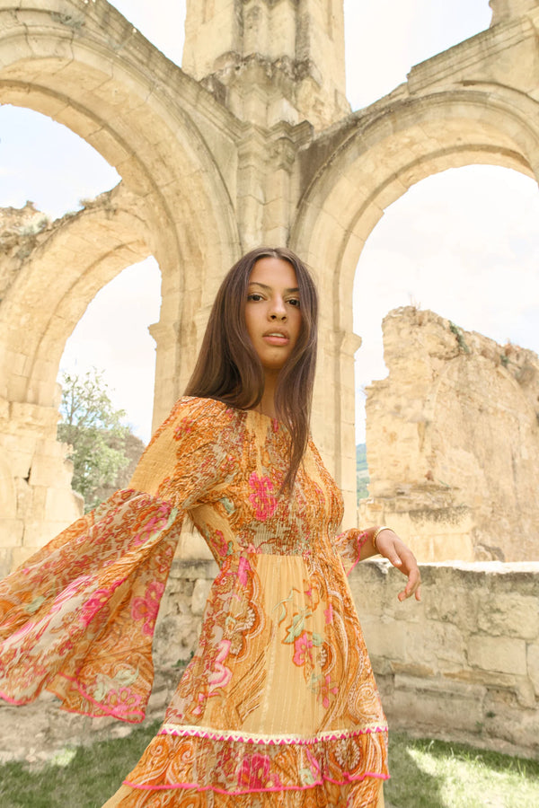 Piti Cuiti Capri naranja dress