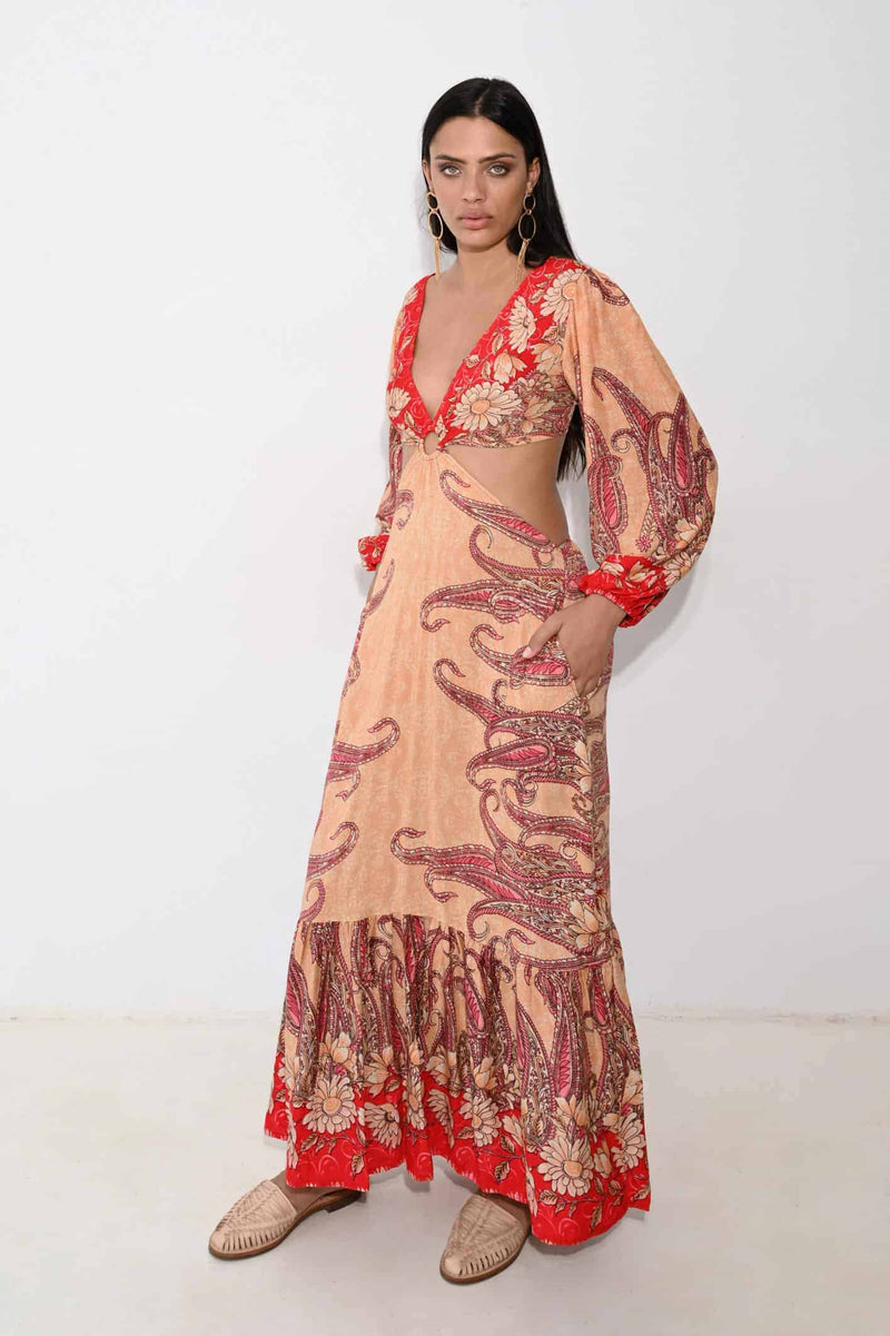 Piti Cuiti Oasis Dress Orange