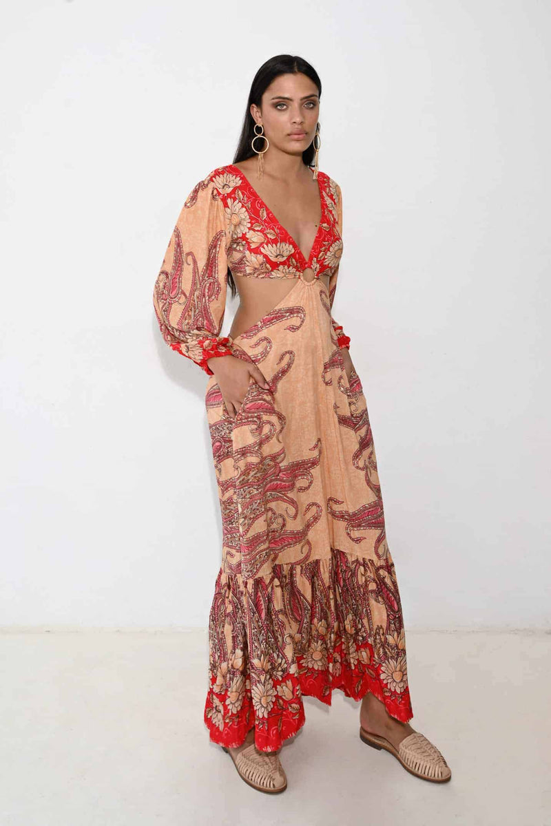 Piti Cuiti Oasis Dress Orange