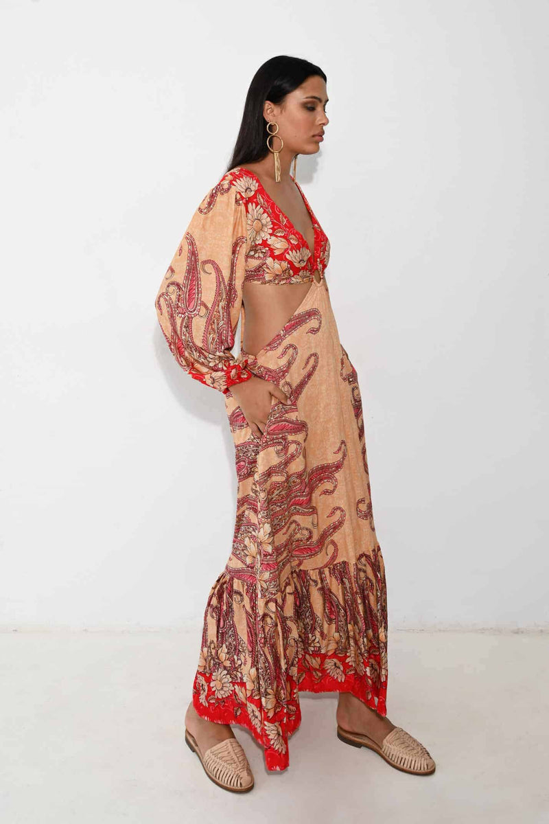 Piti Cuiti Oasis Dress Orange