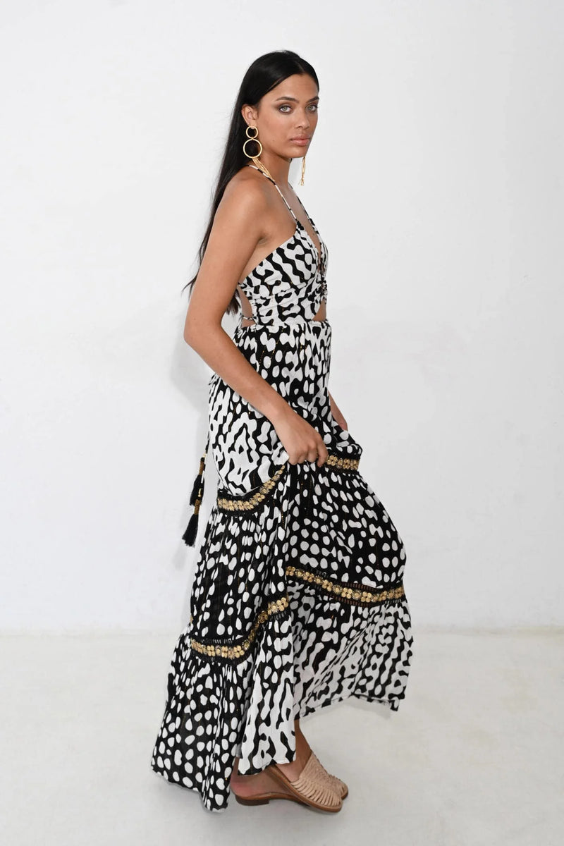 Piti Cuiti Vianca Long dress black